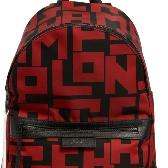 Longchamp Newest Quality Backpack Logo Red Black main image 5